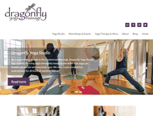 Tablet Screenshot of dragonflyyogastudio.com